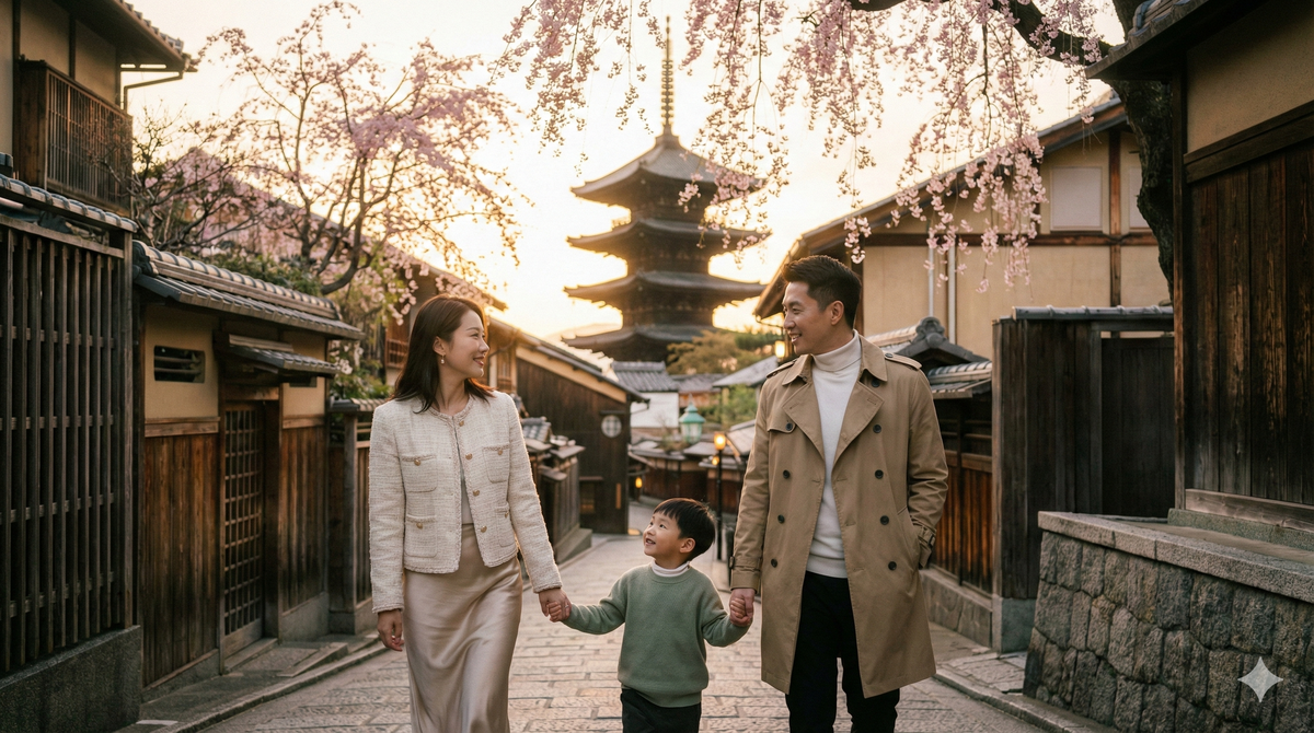 📸 日本旅拍穿搭指南:情侶與家庭四季穿搭靈感