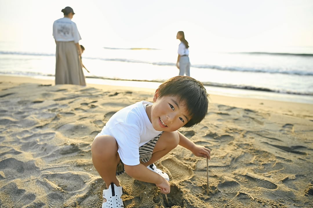 幸福,是鳥取陽光下的全家笑語 : Yui家庭攝影
