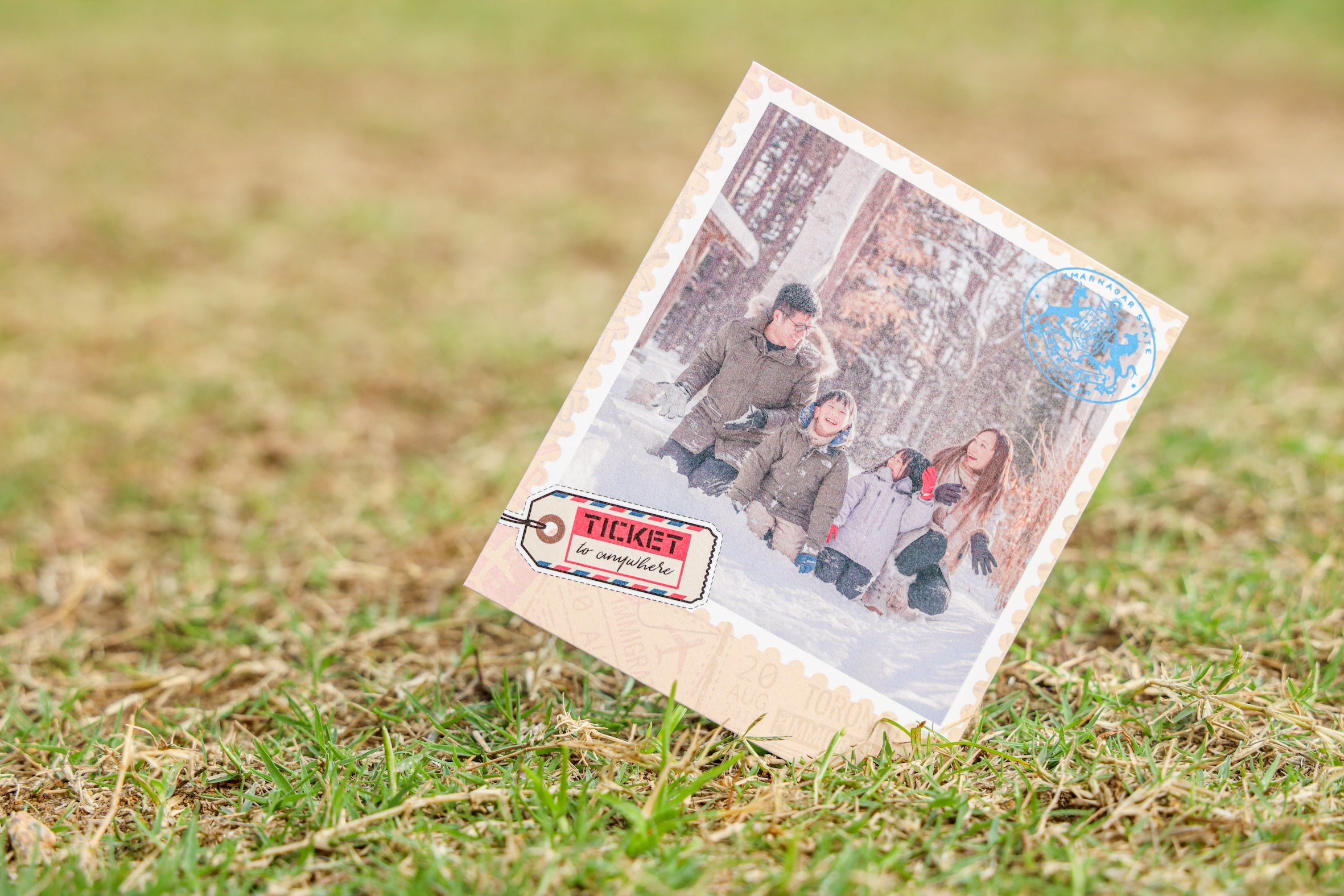 旅遊主題:方形寶麗來照片卡(8張)