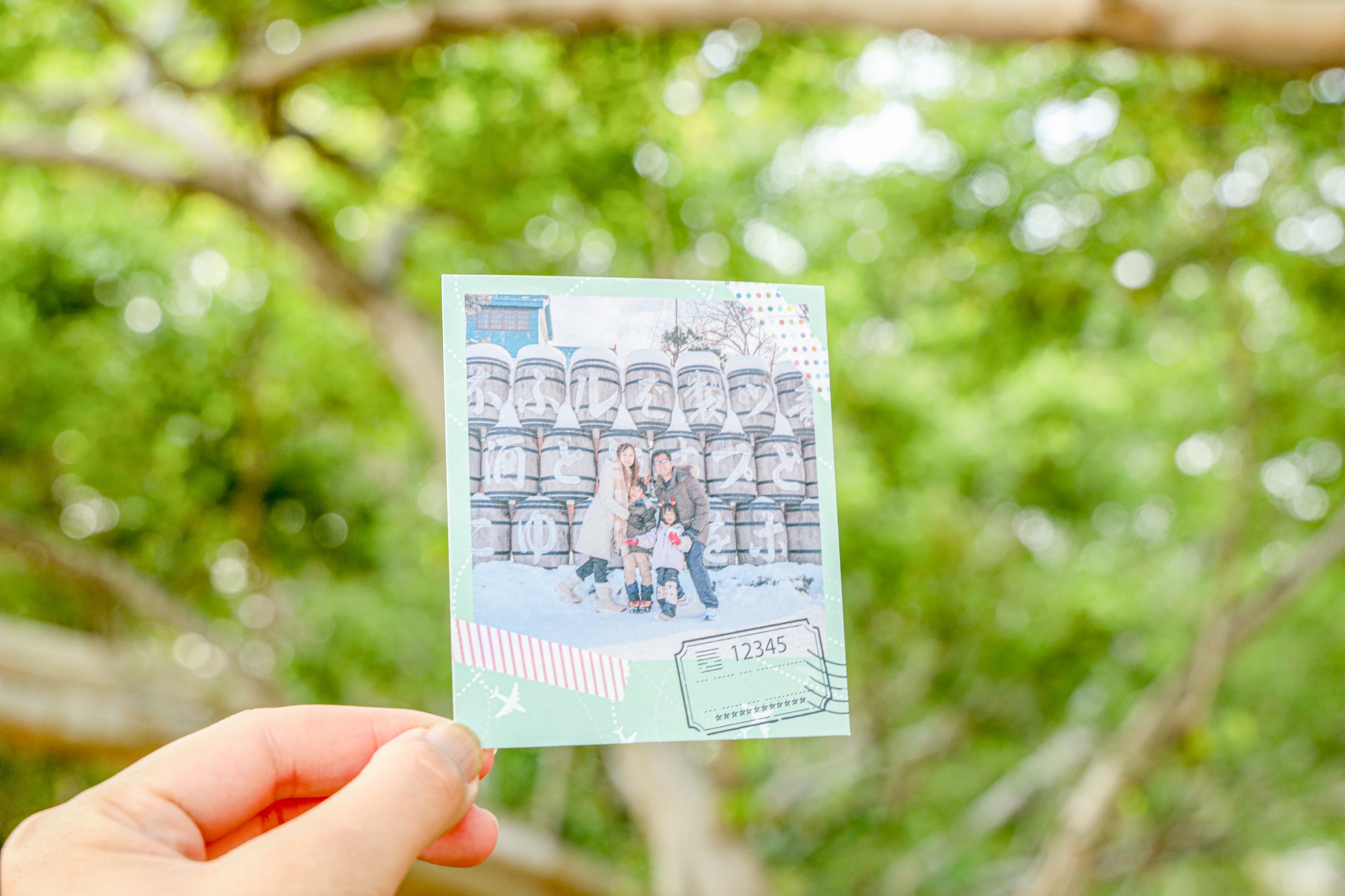 旅遊主題:方形寶麗來照片卡(8張)