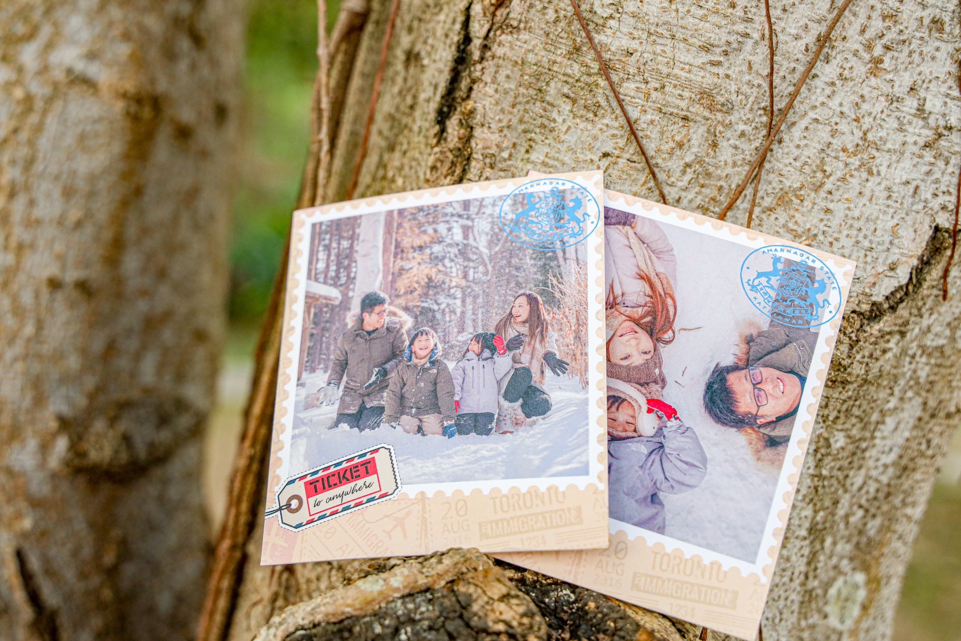 旅遊主題:方形寶麗來照片卡(8張)