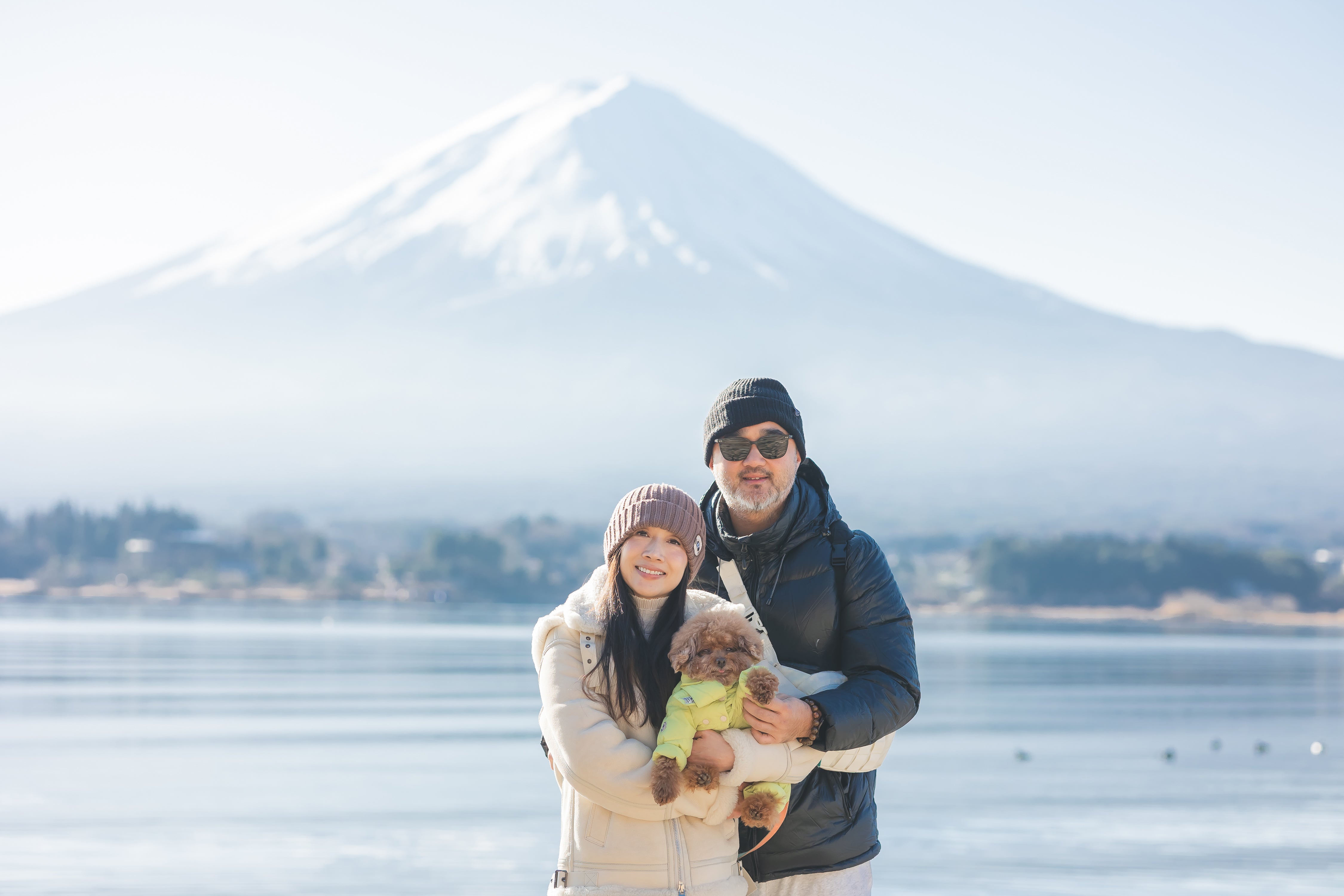 在富士山下的家人與毛孩時光:Do 河口湖家庭寵物攝影