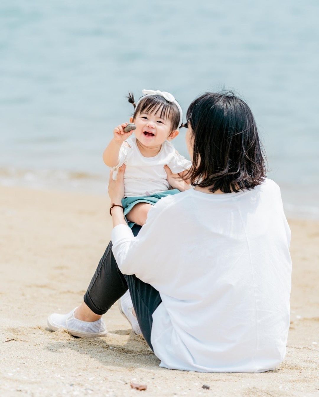 陽光與海灘:Ericka廣島家庭攝影