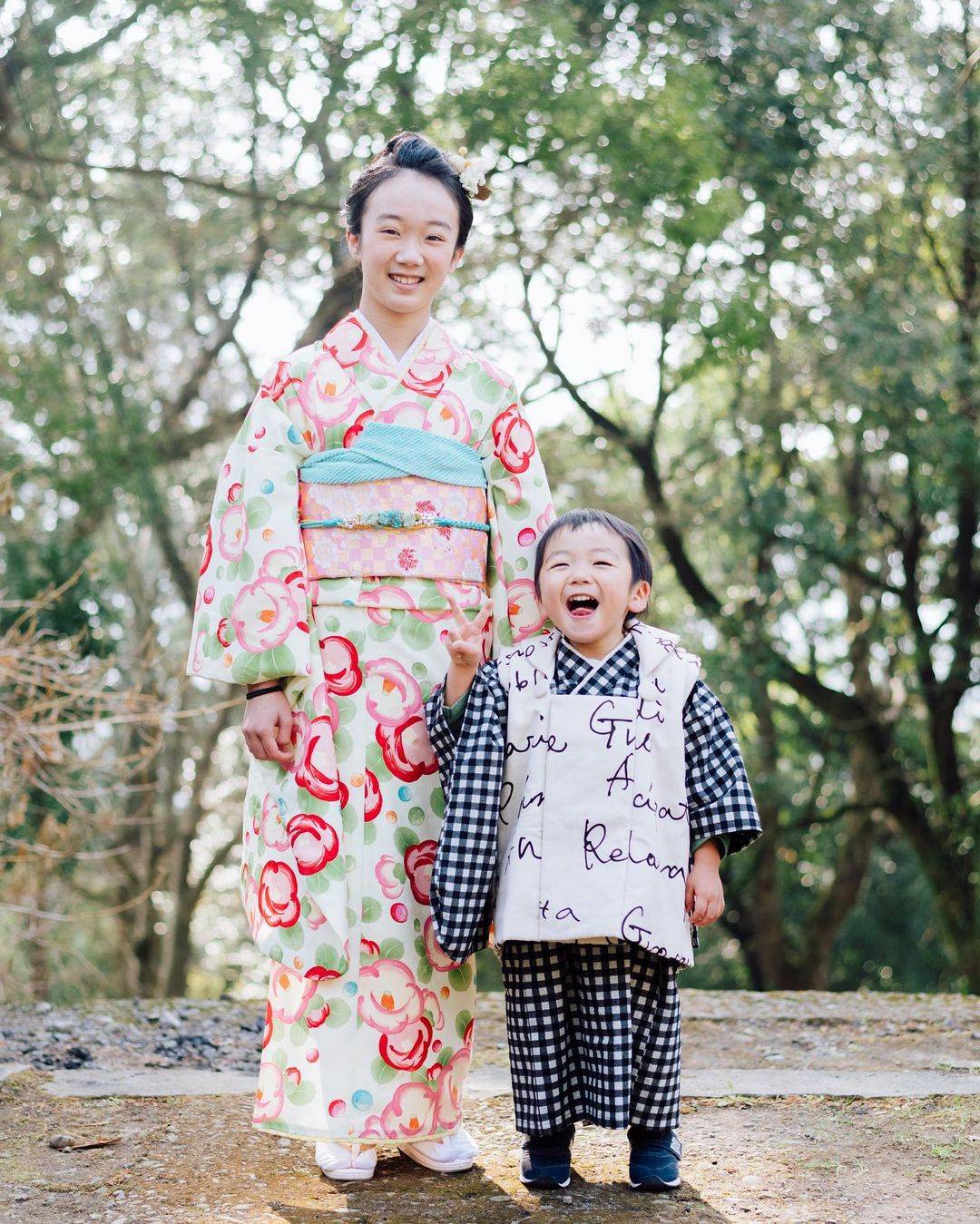 大分櫻花美景,Toko鏡頭下的全家福