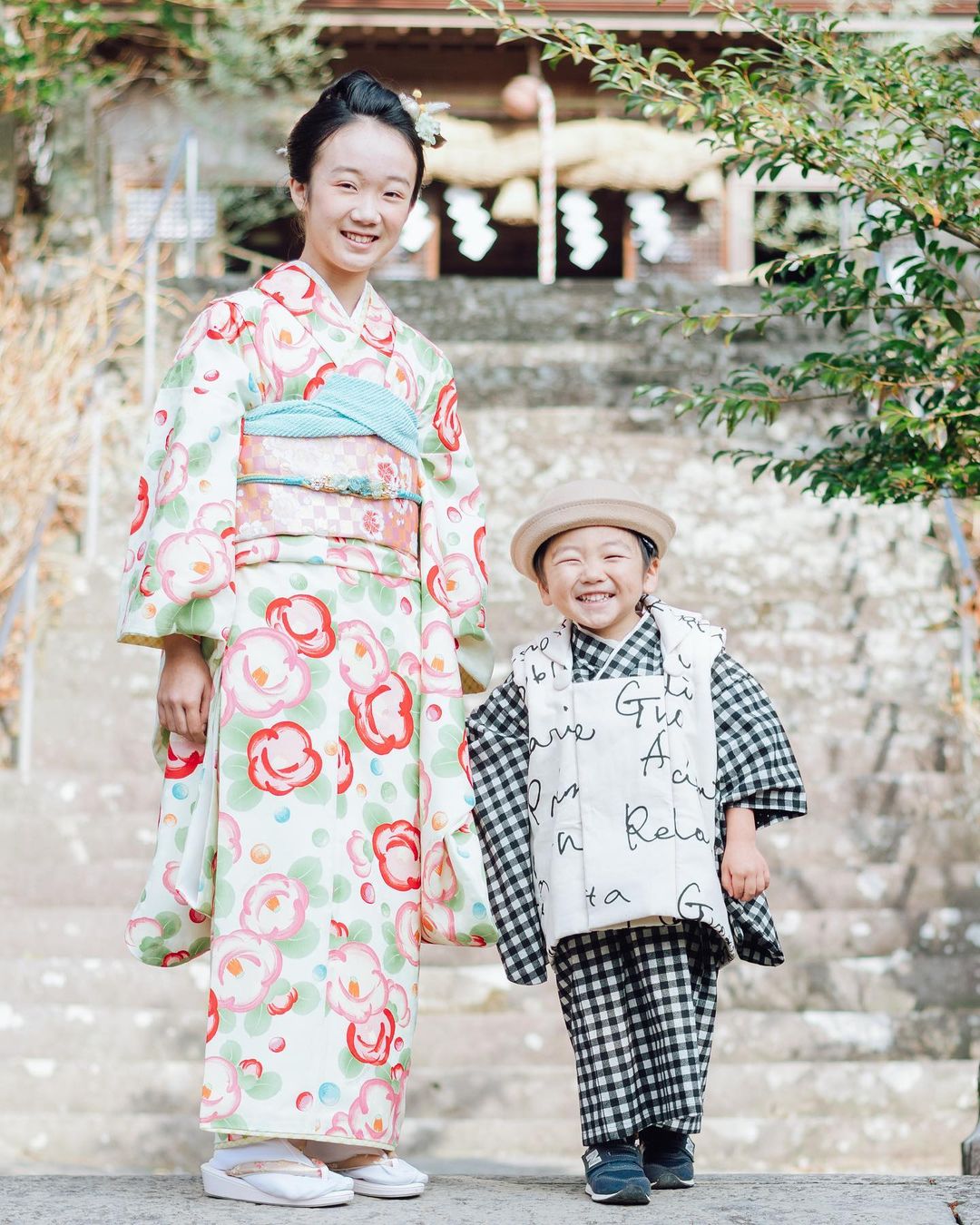 大分櫻花美景,Toko鏡頭下的全家福