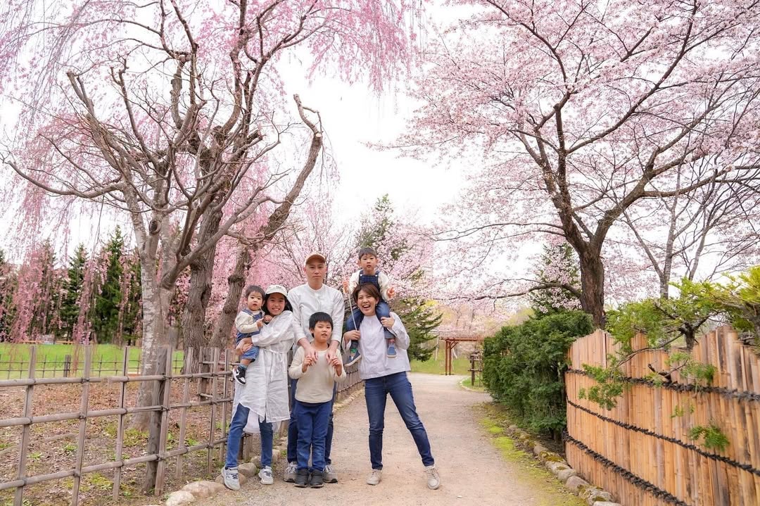 千歲櫻花季,和Toma一起拍全家福吧!