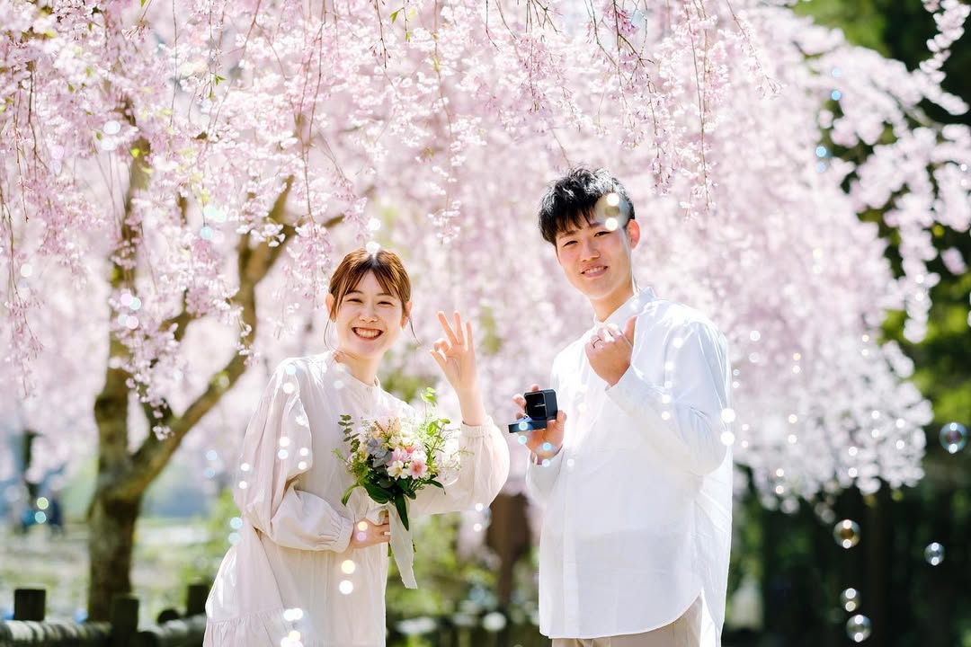 和Mai一起,在金澤留下最美情侶櫻花回憶!