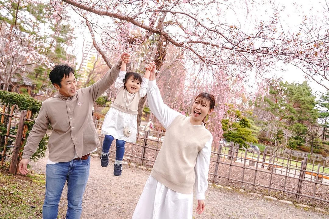 千歲櫻花季,和Toma一起拍全家福吧!