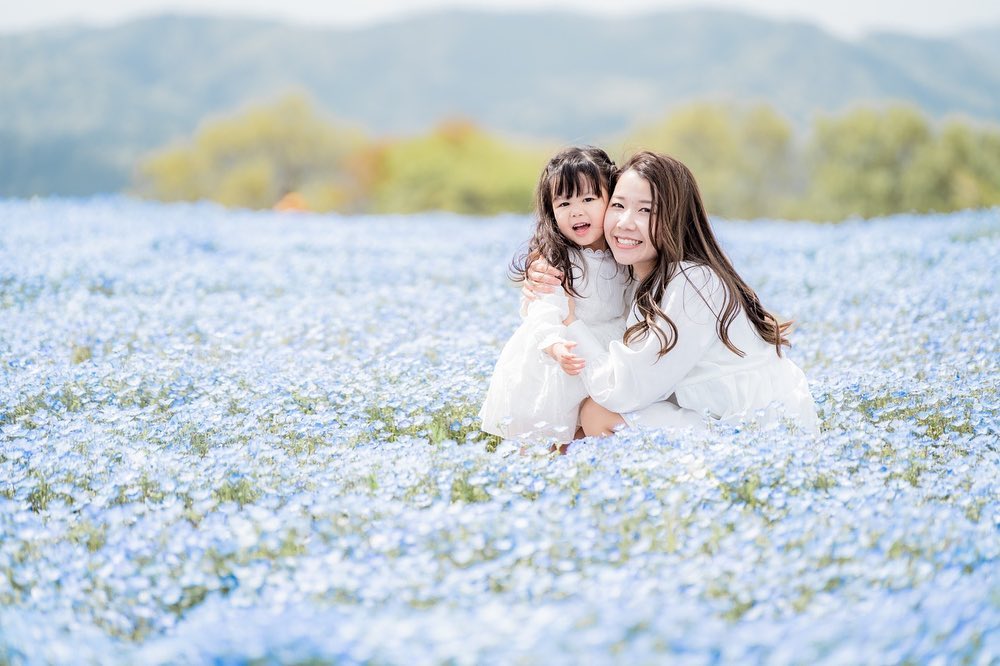 廣島粉蝶花語:Ericka家庭攝影之旅