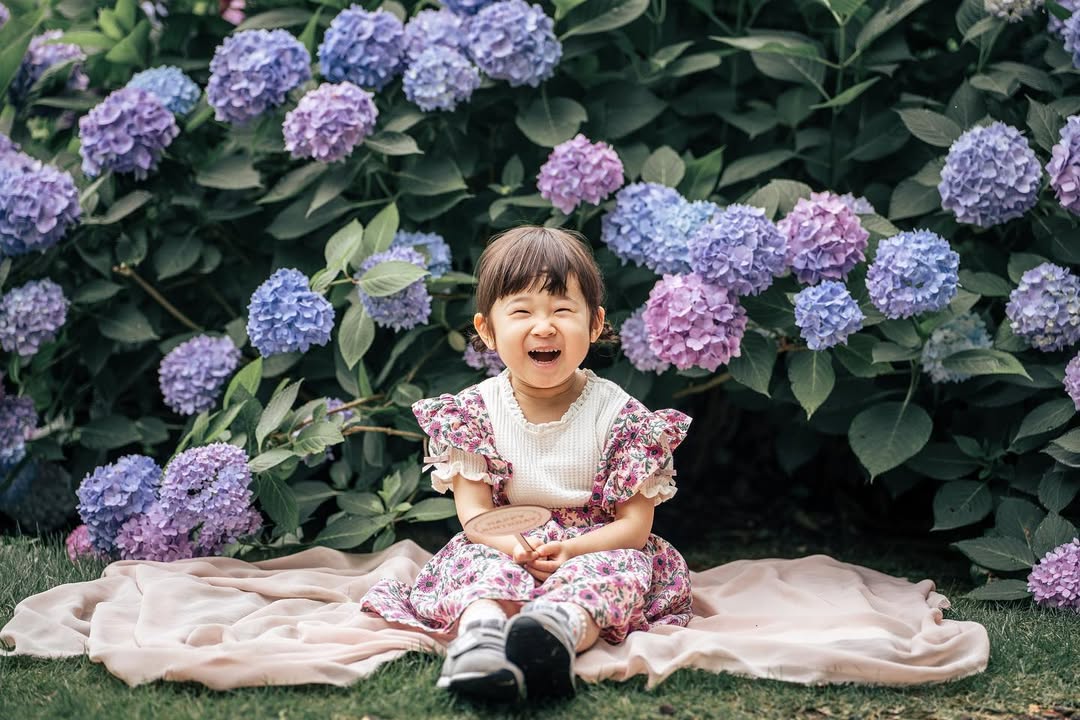 珍藏幸福瞬間:Tabby富山繡球花家庭攝影