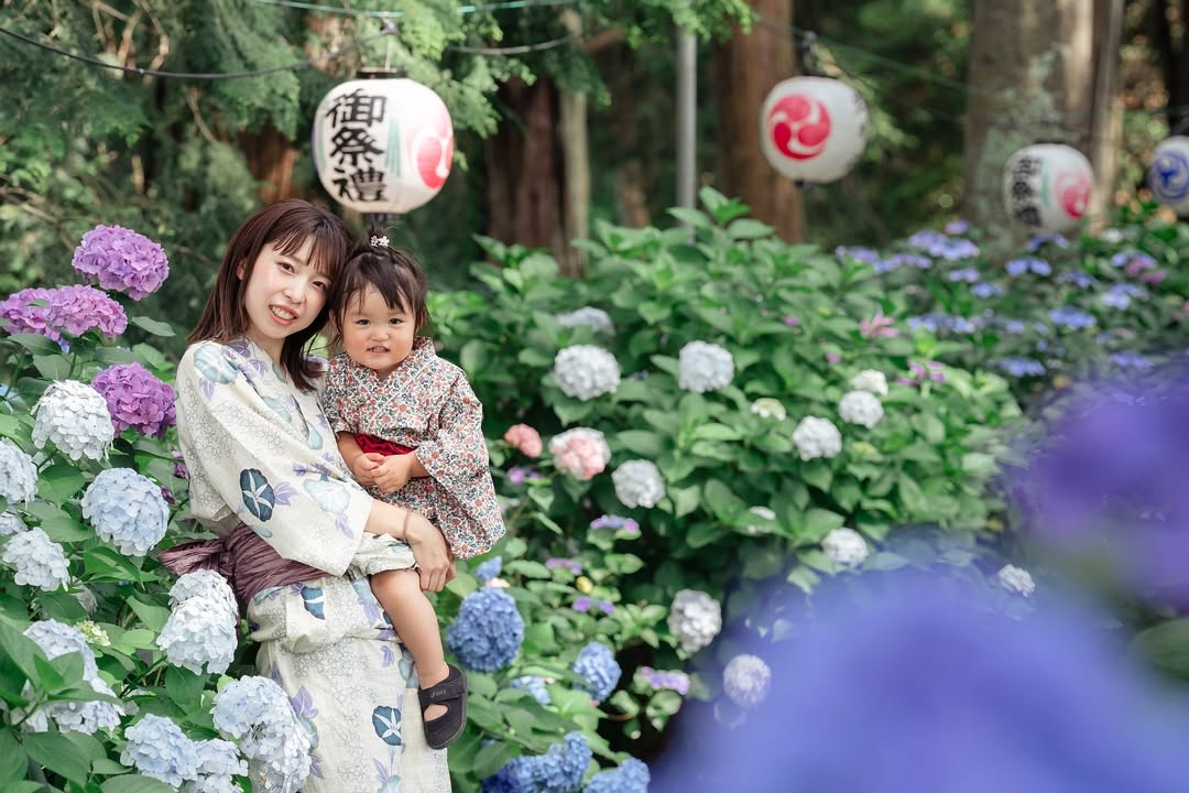 與Shi一起,在東京繡球花海留下珍貴親子回憶