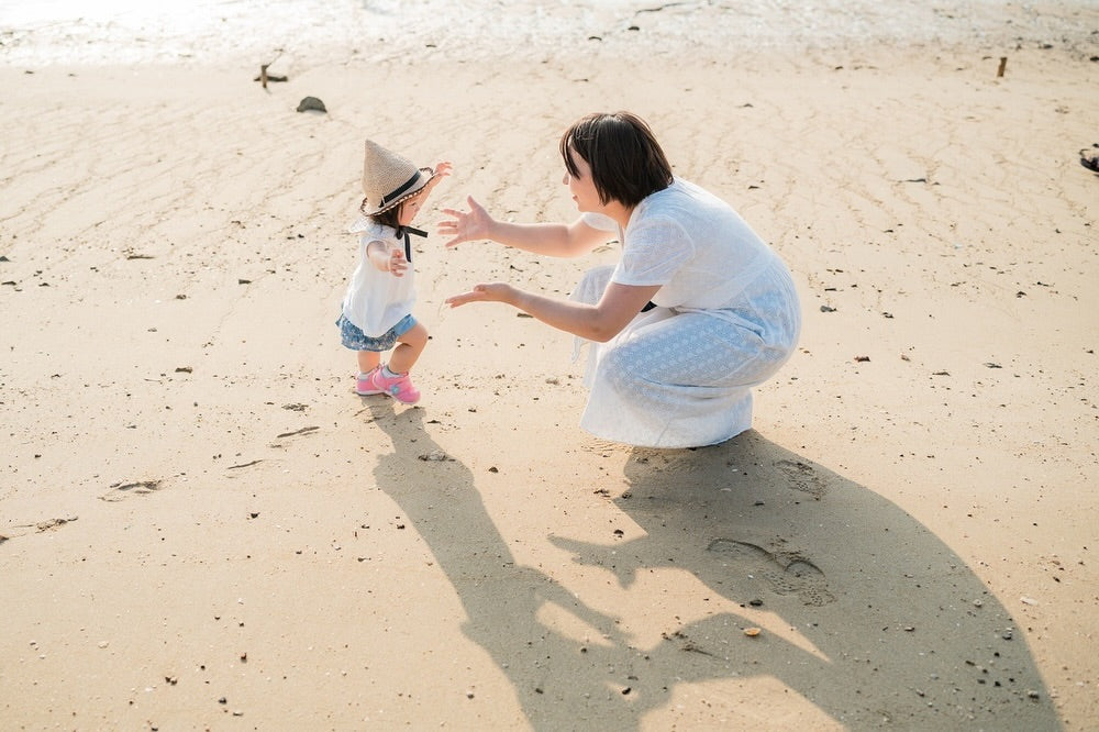 陽光與海灘:Ericka廣島家庭攝影