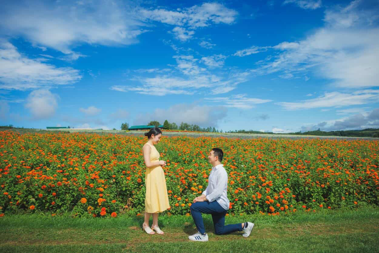 讓北海道四季美景見證你們的求婚故事:北海道求婚攝影體驗