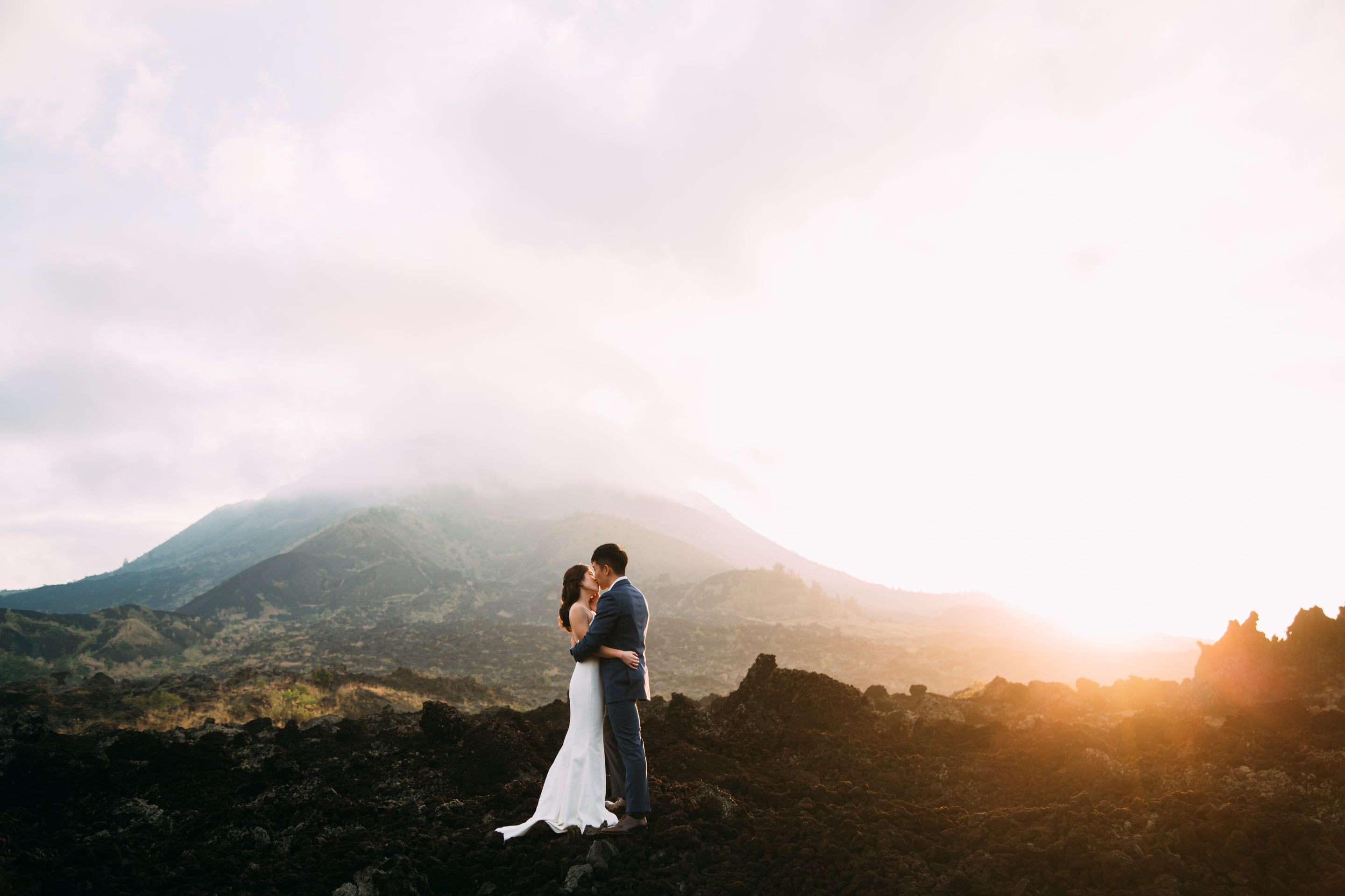 Bali Wedding Photography Japan | Black Lava Mountain Photoshoot
