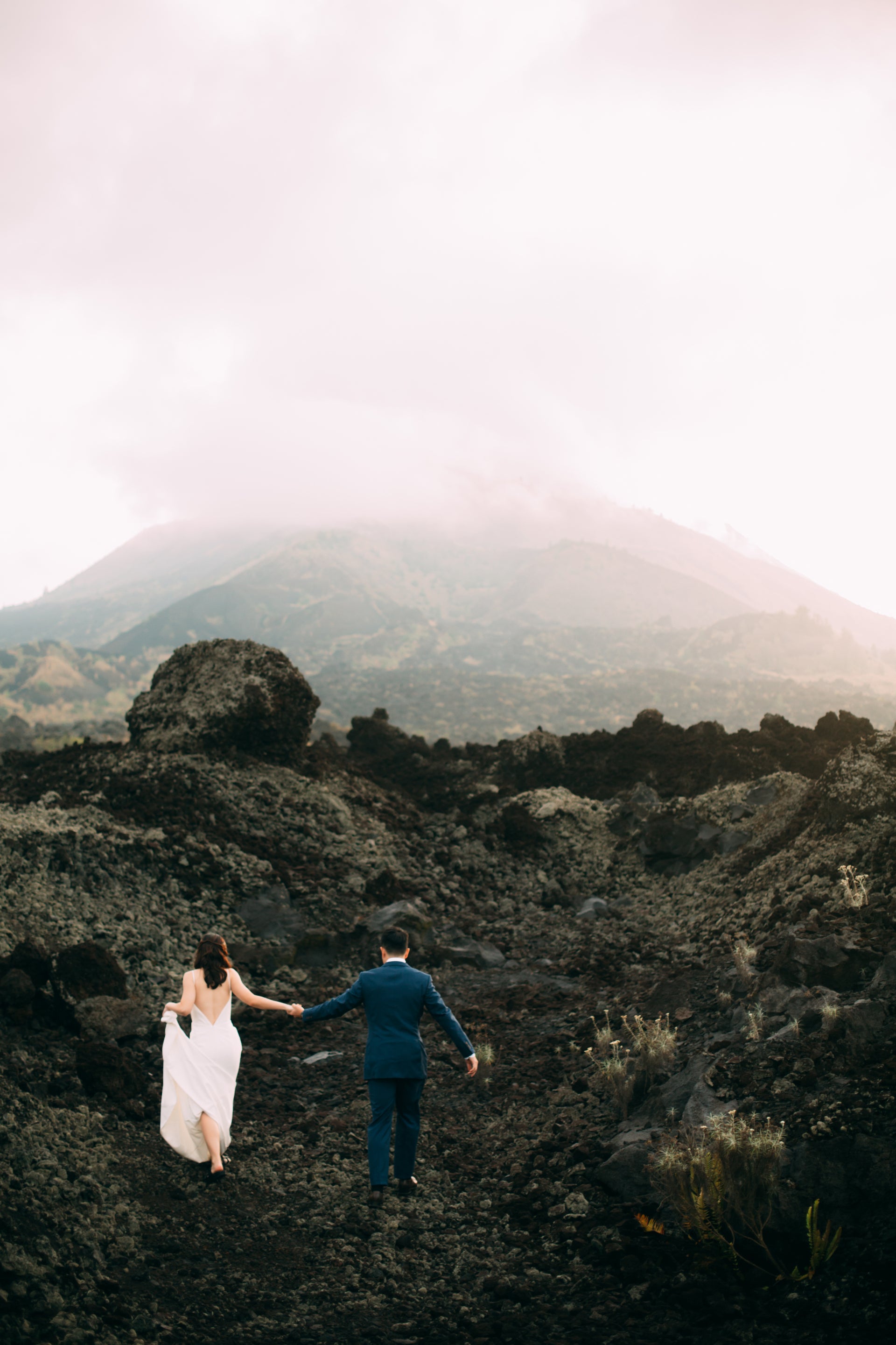 Bali Wedding Photography Japan | Black Lava Mountain Photoshoot