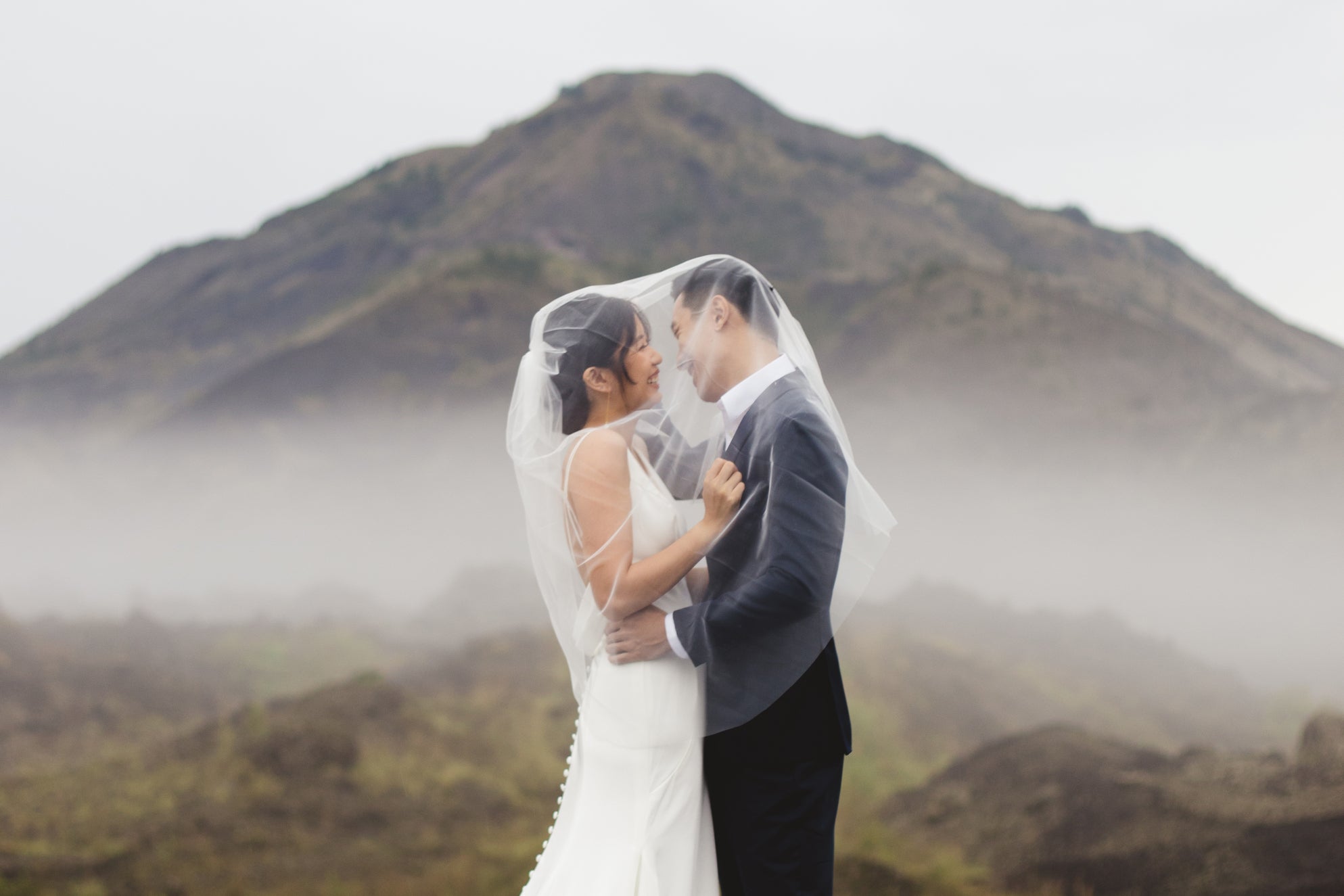 Bali Wedding Photography Japan | Black Lava Mountain Photoshoot