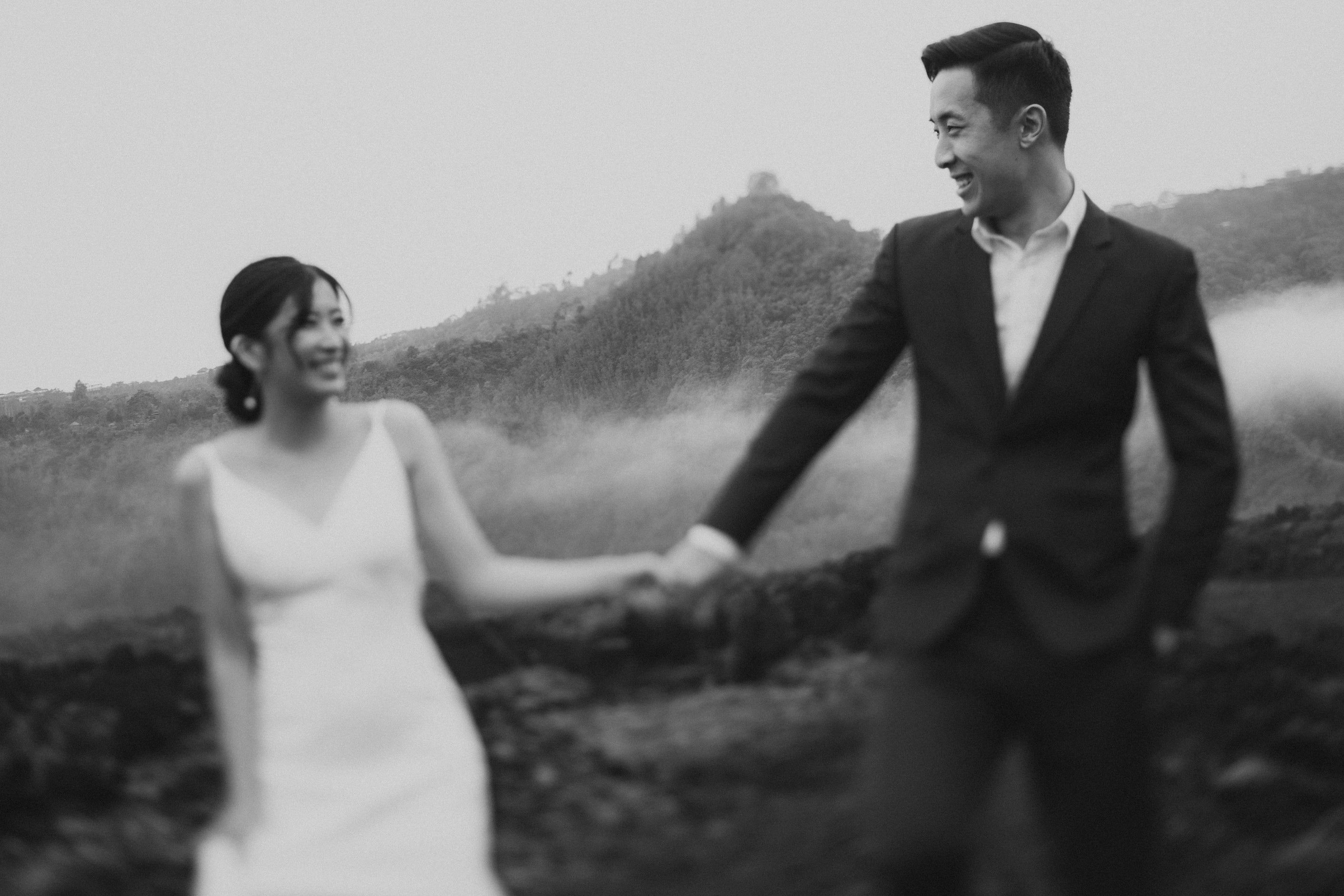 Bali Wedding Photography Japan | Black Lava Mountain Photoshoot