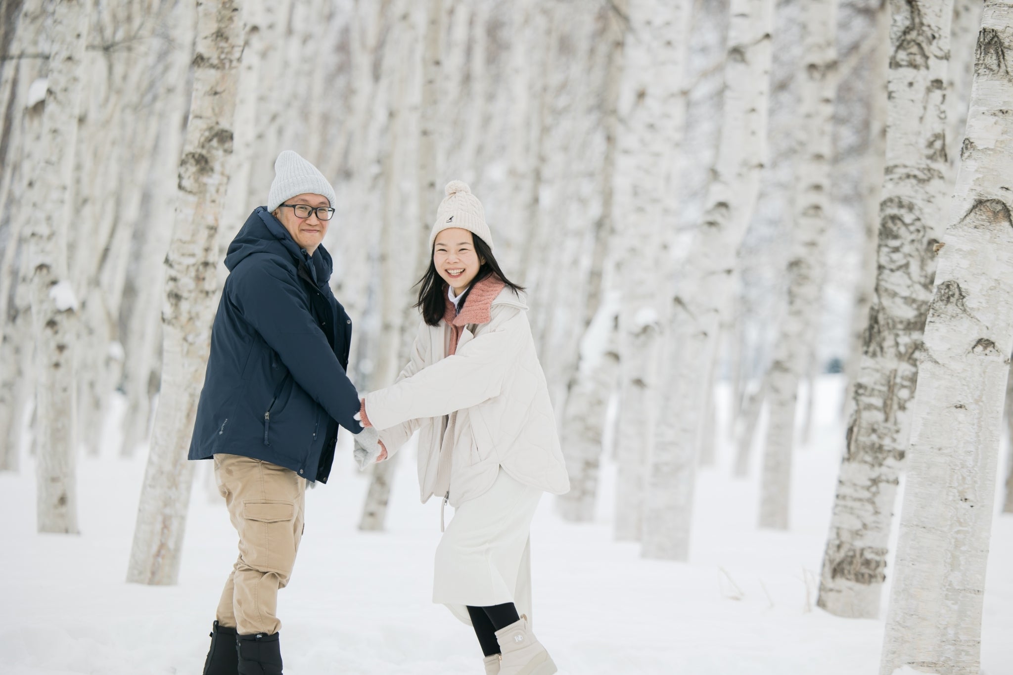 北海道札幌藻岩山公園擁抱冬季的冰雪之美