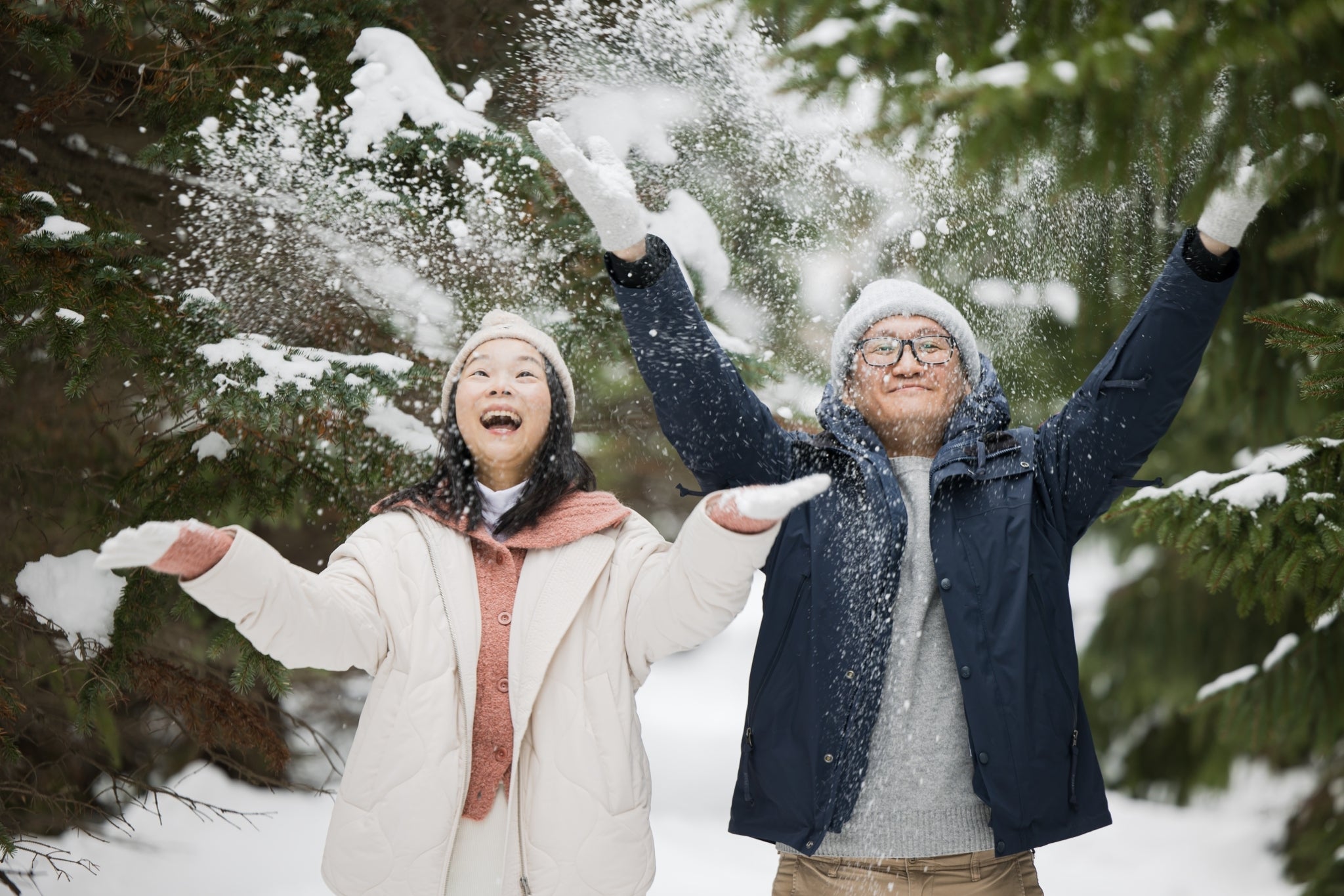 北海道札幌藻岩山公園擁抱冬季的冰雪之美