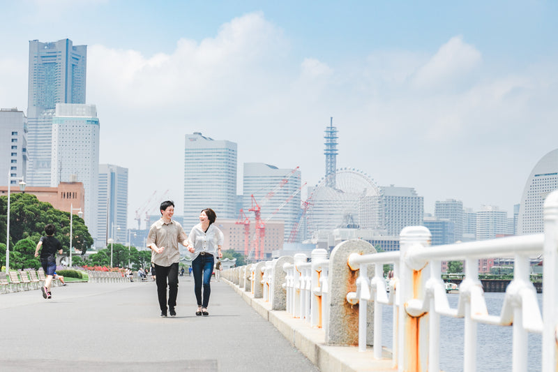 海濱漫遊｜夢幻藍海｜青春戀愛寫真｜Stroll by the Sea | Dreamy Blue Horizon | Youthful Couple Portrait