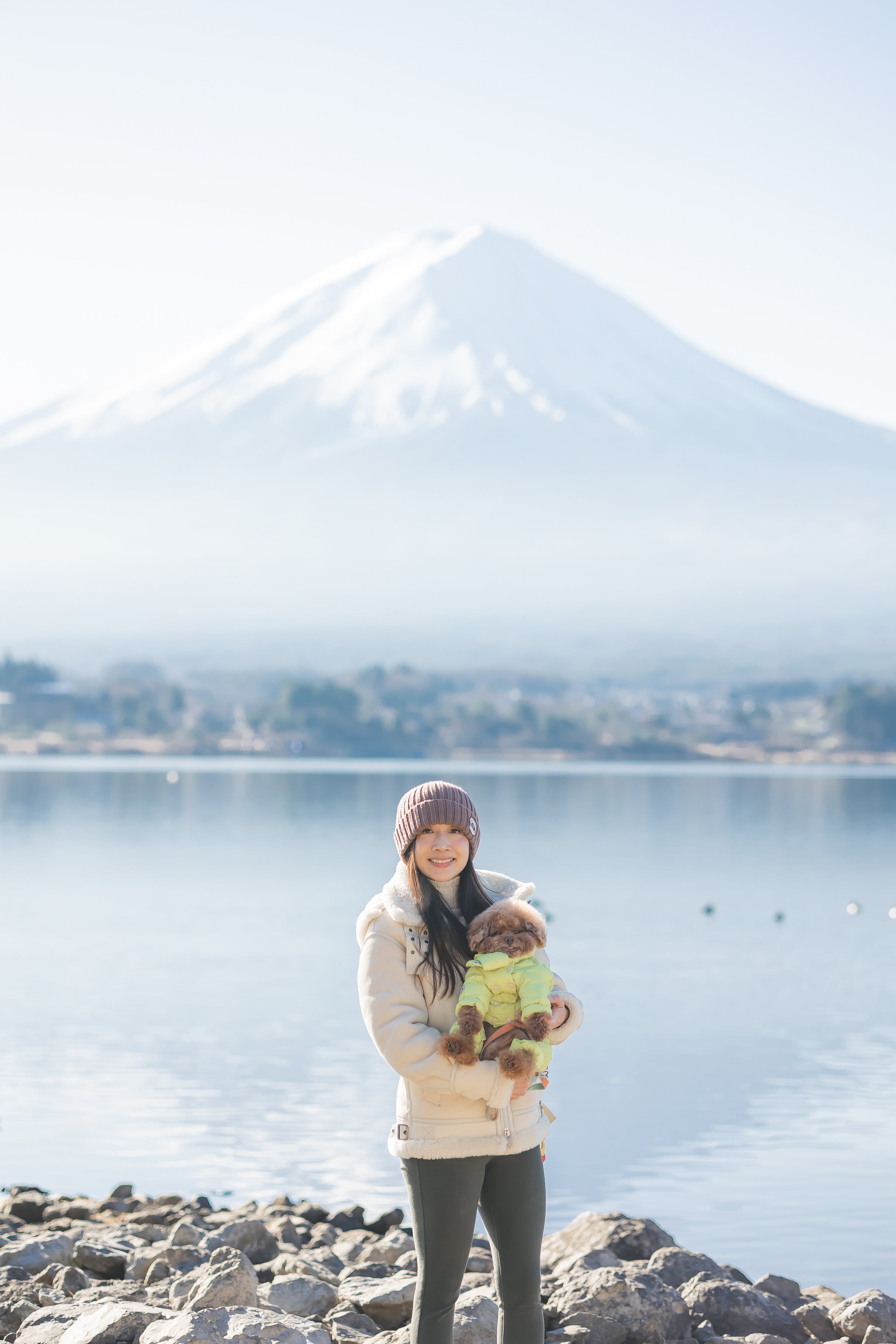 在富士山下的家人與毛孩時光：Do 河口湖家庭寵物攝影
