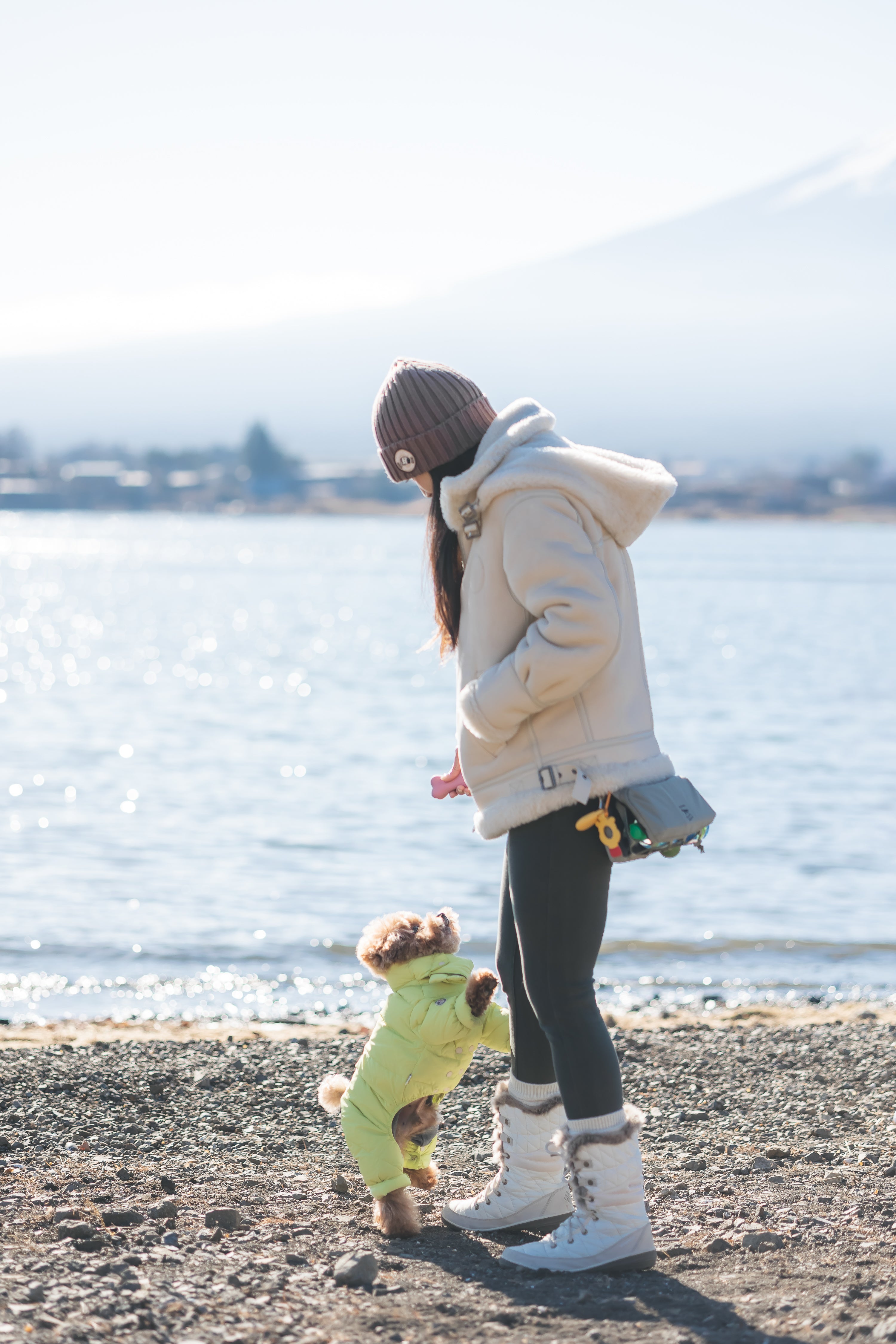 在富士山下的家人與毛孩時光：Do 河口湖家庭寵物攝影