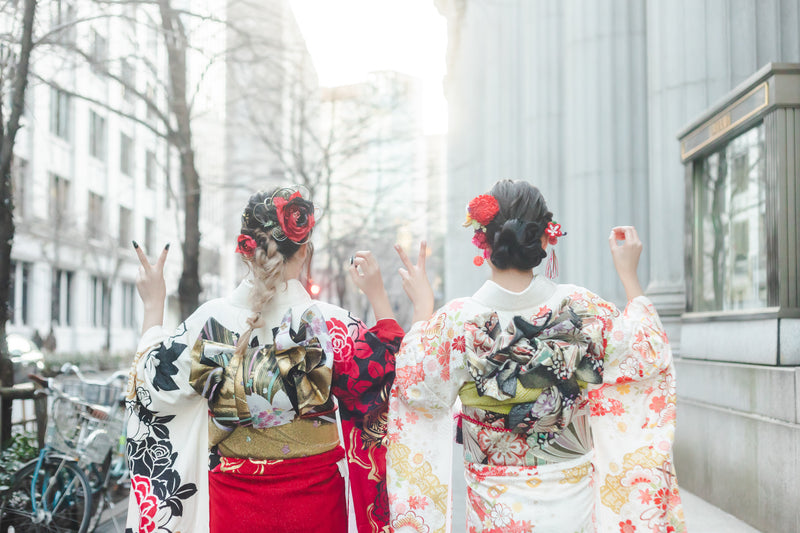 尊雅和服之美｜東京街頭浪漫｜好友和服寫真｜Graceful Kimono Beauty | Romantic Tokyo Streetscape | Besties Kimono Portrait