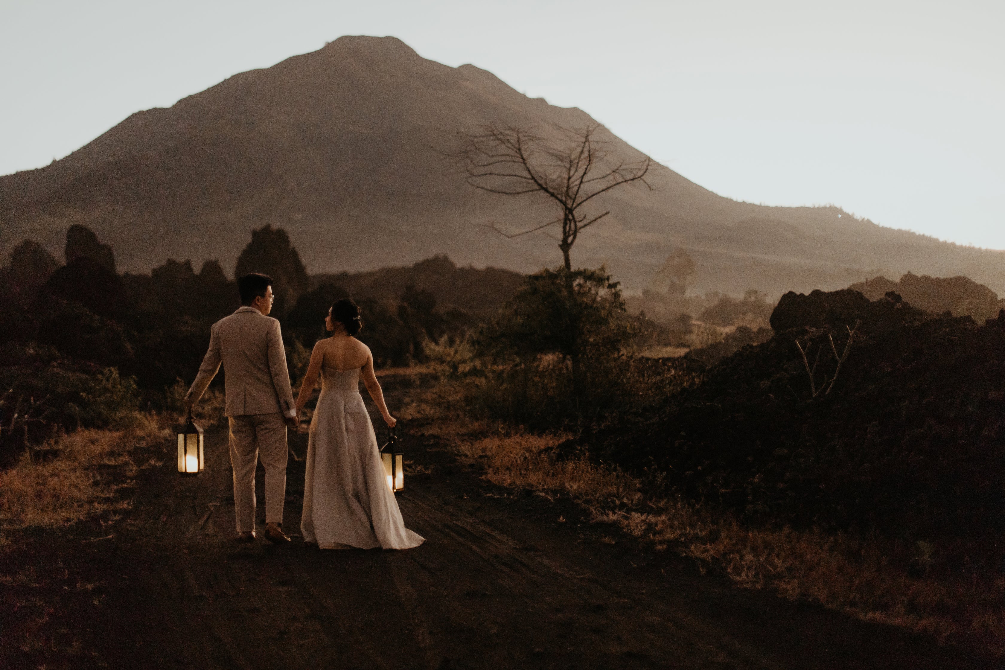 Bali Wedding Photography Japan | Black Lava Mountain Photoshoot